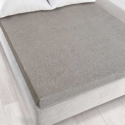 przescieradlo 175x220 tulipan 4 szary k594