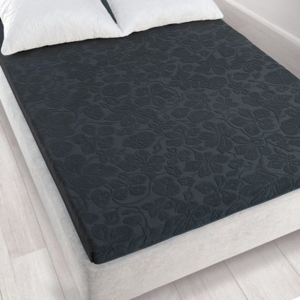 przescieradlo 150x205 tulipan 6 grafit k64