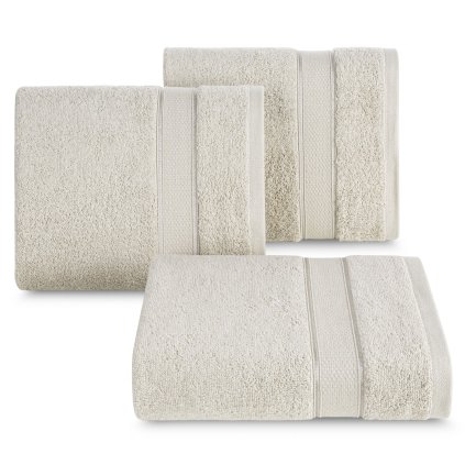 BAVLNĚNÝ RUČNÍK LIANA 50X90 CM BÉŽOVÁ