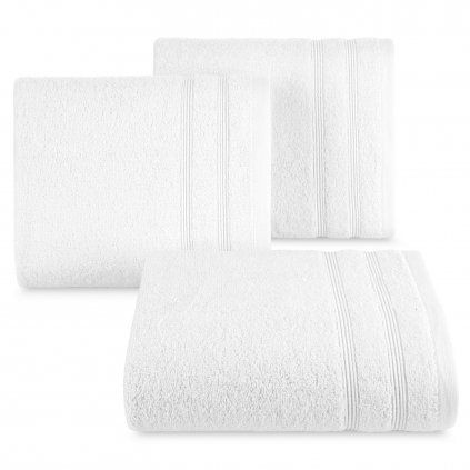 BAVLNĚNÝ RUČNÍK ALINE 70X140 CM BÍLÁ