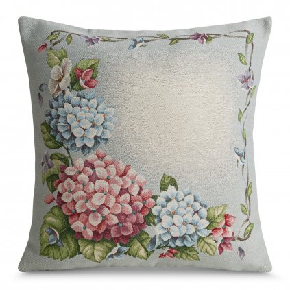 GOBELÍNOVÝ DEKORAČNÍ POVLAK NA POLŠTÁŘ POPE 45X45 CM KVĚTY