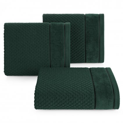 BAVLNĚNÝ RUČNÍK FRIDA 50X90 CM TMAVĚZELENÁ