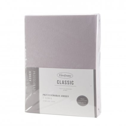 JERSEY PROSTĚRADLO 160X200 CM, VÝŠKA 30 CM SVĚTLEŠEDÉ