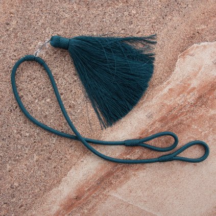 DEKORAČNÍ ŠNŮRA NA ZÁVĚS LILI TYRKYSOVÁ