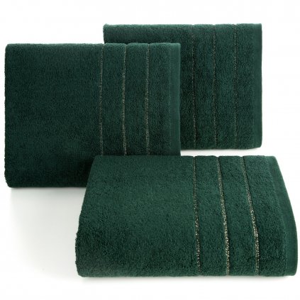 BAVLNĚNÝ RUČNÍK DALI 50X90 CM TMAVĚZELENÁ
