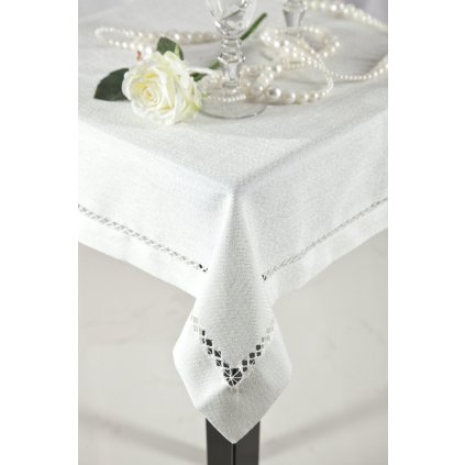 SADA 4 KS PROSTÍRÁNÍ NA STŮL EMILY 30X40 CM BÍLÁ
