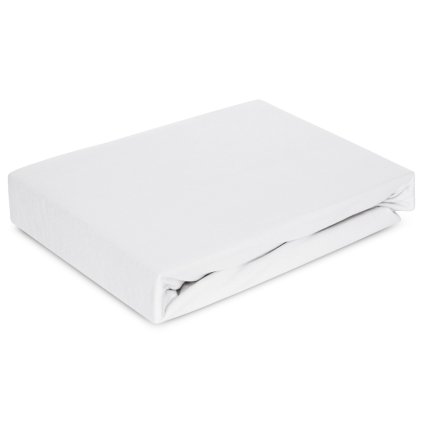 JERSEY PROSTĚRADLO JERS4 220X240 CM, VÝŠKA 30 CM BÍLÉ
