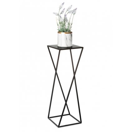 STOJAN NA KVĚTINÁČ LOFT4 70X24X24 CM ČERNÁ