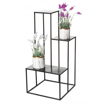 STOJAN NA KVĚTINÁČ KASKADA1 85X40X40 CM ČERNÁ