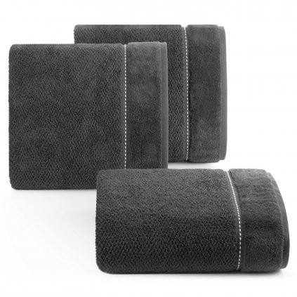 BAVLNĚNÝ RUČNÍK SALADO 70X140 CM ŠEDÁ