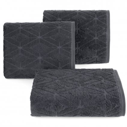 BAVLNĚNÝ RUČNÍK SENDI 50X90 CM ŠEDÁ