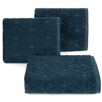 BAVLNĚNÝ RUČNÍK SENDI 50X90 CM TMAVĚMODRÁ