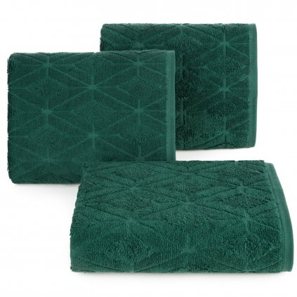 BAVLNĚNÝ RUČNÍK SENDI 50X90 CM TMAVĚZELENÁ