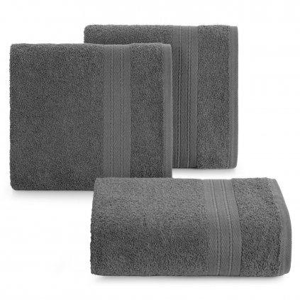 BAVLNĚNÝ RUČNÍK KAYA 50X90 CM TMAVĚŠEDÁ