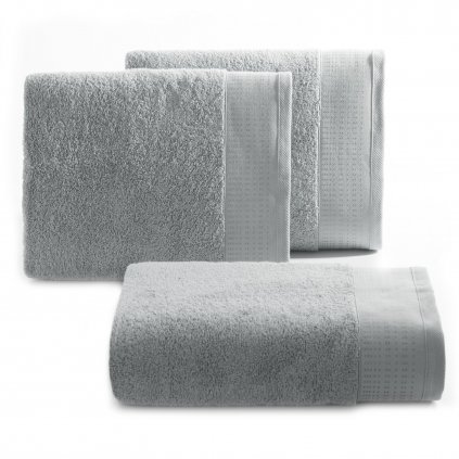 BAVLNĚNÝ RUČNÍK STELLA 50X90 CM ŠEDÁ