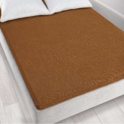 przescieradlo 175x220 tulipan 4 brazowy 4044 br 0