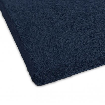 przescieradlo 175x220 tulipan 4 granatowy 4044 ne