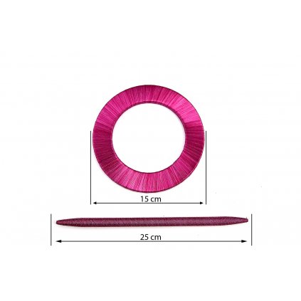 DEKORAČNÍ SPONA NA ZÁVĚS 015 RŮŽOVÁ