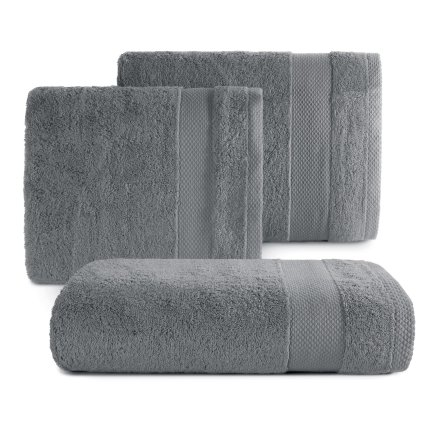 BAVLNĚNÝ RUČNÍK LORITA 50X90 CM TMAVĚŠEDÁ