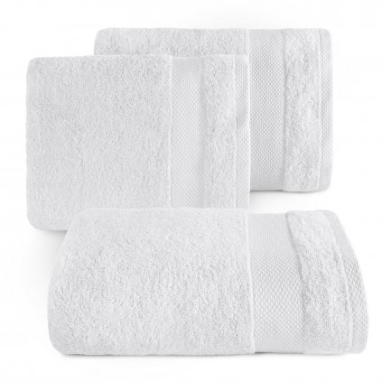 BAVLNĚNÝ RUČNÍK LORITA 50X90 CM BÍLÁ