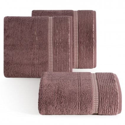 BAVLNĚNÝ RUČNÍK TAYLOR 50X90 CM HNĚDÁ
