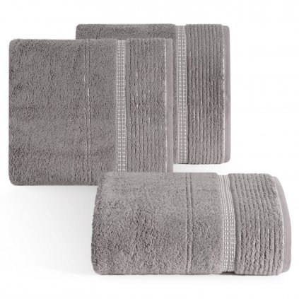 BAVLNĚNÝ RUČNÍK TAYLOR 50X90 CM ŠEDÁ