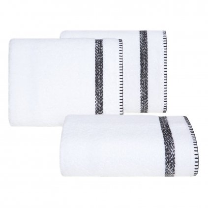 BAVLNĚNÝ RUČNÍK VÍRA 70X140 CM BÍLÁ