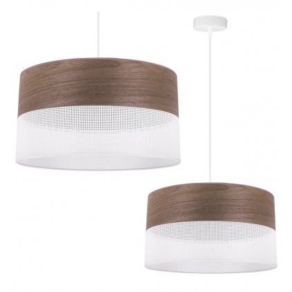 lampa sufitowa wood elegancki zyrandol z naturalnego drewna e27