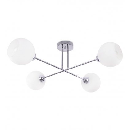 lampa sufitowa asturia elegancki zyrandol chrom do kuchni sypialni jadalni e27