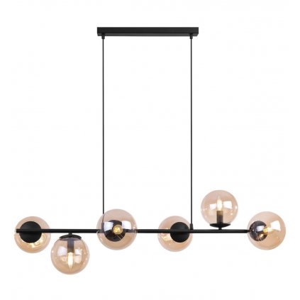 lampa sufitowa siena elegancki zyrandol nad stol z kloszami w ksztalcie kuli e14