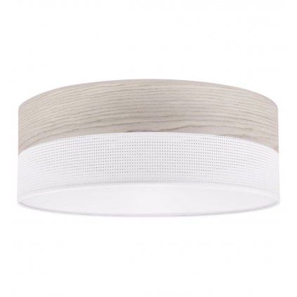 lampa sufitowa wood bialy plafon z fornirem do salonu jadalni sypialni 40cm