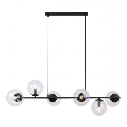 lampa sufitowa siena wiszaca nowoczesna do jadalni i salonu czarna konstrukcja