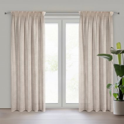 ZÁVĚS NA PÁSCE ALEKSA 140X270 CM BÉŽOVÁ