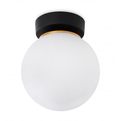 lampa sufitowa kinkiet alta biala kula czarna konstrukcja ze zlotym akcentem glamour