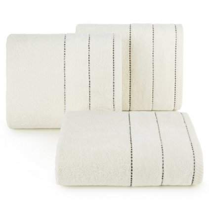 BAVLNĚNÝ RUČNÍK ELZA 50X90 CM KRÉMOVÁ