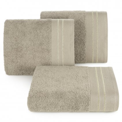 BAVLNĚNÝ RUČNÍK OLIVIA 50X90 CM BÉŽOVÁ