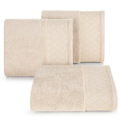 BAVLNĚNÝ RUČNÍK LAYLA 50X90 CM BÉŽOVÁ