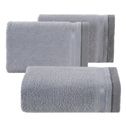 FROTÉ RUČNÍK ABBIE 70X140 CM SVĚTLEŠEDÁ