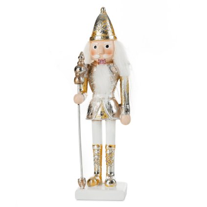 VÁNOČNÍ DEKORAČNÍ FIGURKA NUTCRACKER 20 CM ZLATÁ