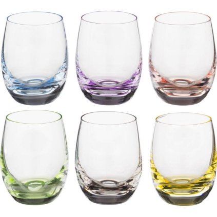 bohemia rainbow kieliszek 60ml wodka kpl 6 szt
