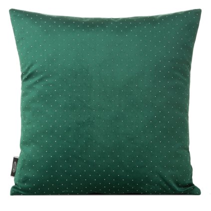 DEKORAČNÍ POVLAK NA POLŠTÁŘ ARIADNA 45X45 CM TMAVĚZELENÁ