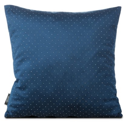 DEKORAČNÍ POVLAK NA POLŠTÁŘ ARIADNA 45X45 CM TMAVĚMODRÁ