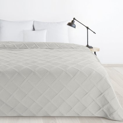 PŘEHOZ NA POSTEL ALARA5 220X240 CM STŘÍBRNÁ