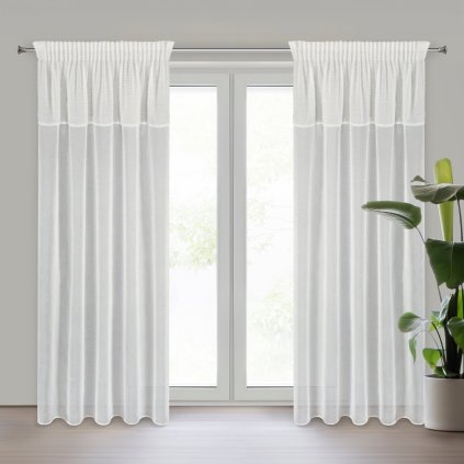 ZÁVĚS NA PÁSCE AGIS 3 140X270 CM BÍLÁ