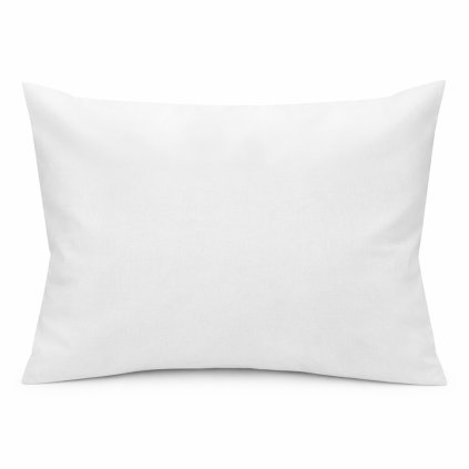 poszewka hotelowa na zakladke gladka biala 50x60