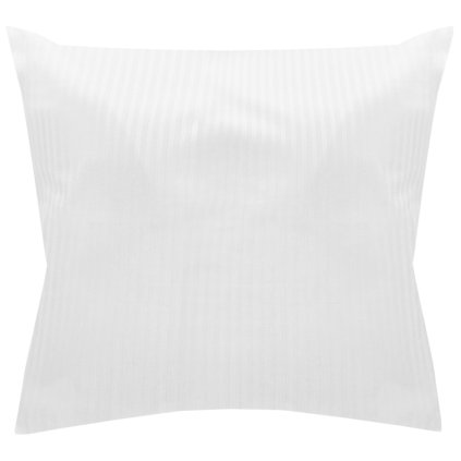 poszewka hotelowa na zakladke pasy 4mm biala 40x40