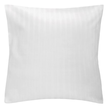 poszewka hotelowa na zakladke pasy 1cm biala 40x40