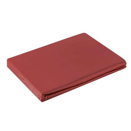 MAKOSATENOVÉ PROSTĚRADLO NOVA 160X210 CM ČERVENÁ