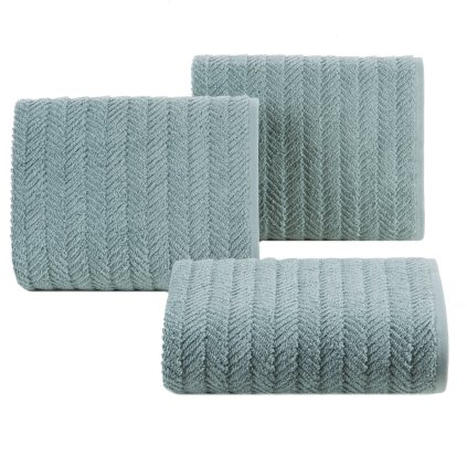 BAVLNĚNÝ RUČNÍK ETNO 30X50 CM MÁTOVÁ