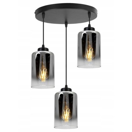 wiszaca nowoczesna lampa w stylu loft z regulacja